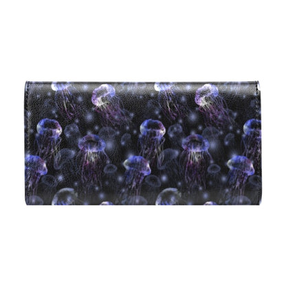 Jellyfish Themed Women's Trifold Wallet