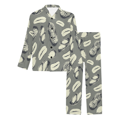 Peanut Pattern Print Design A01 Men's Long Pajama Set