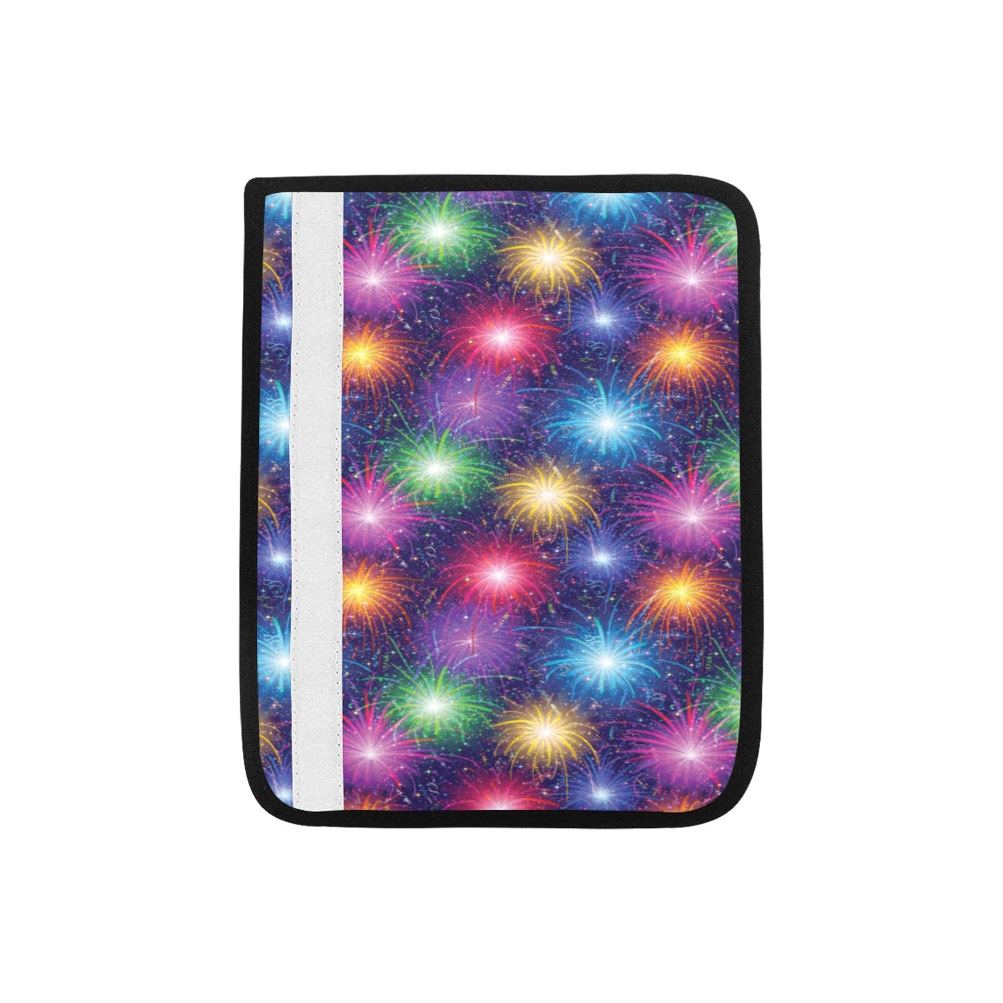 Firework Colorful Print Design LKS301 Car Seat Belt Cover