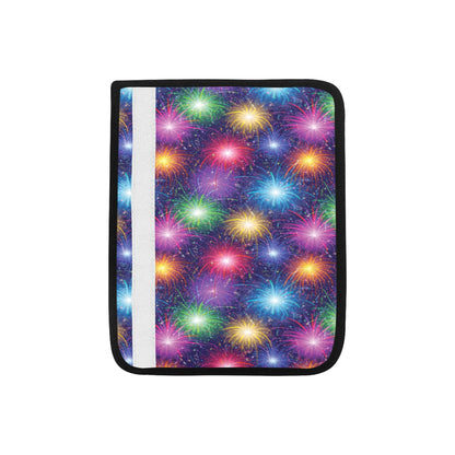 Firework Colorful Print Design LKS301 Car Seat Belt Cover