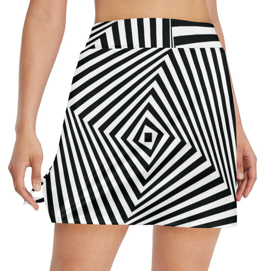 Vortex Print Design LKS302 17" Golf & Pickleball Skort with Pockets