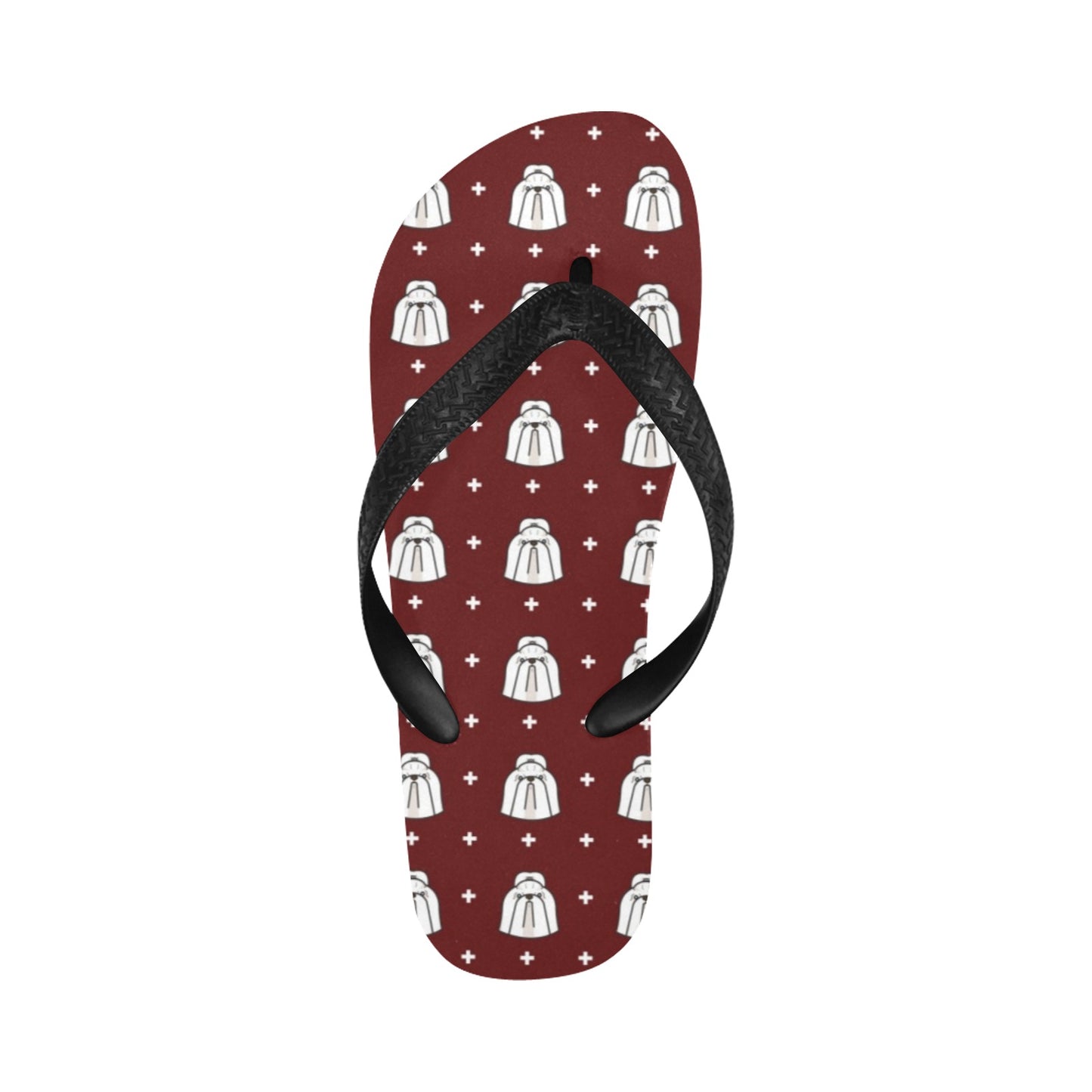 Shih Tzu Print Design LKS301 Flip Flops