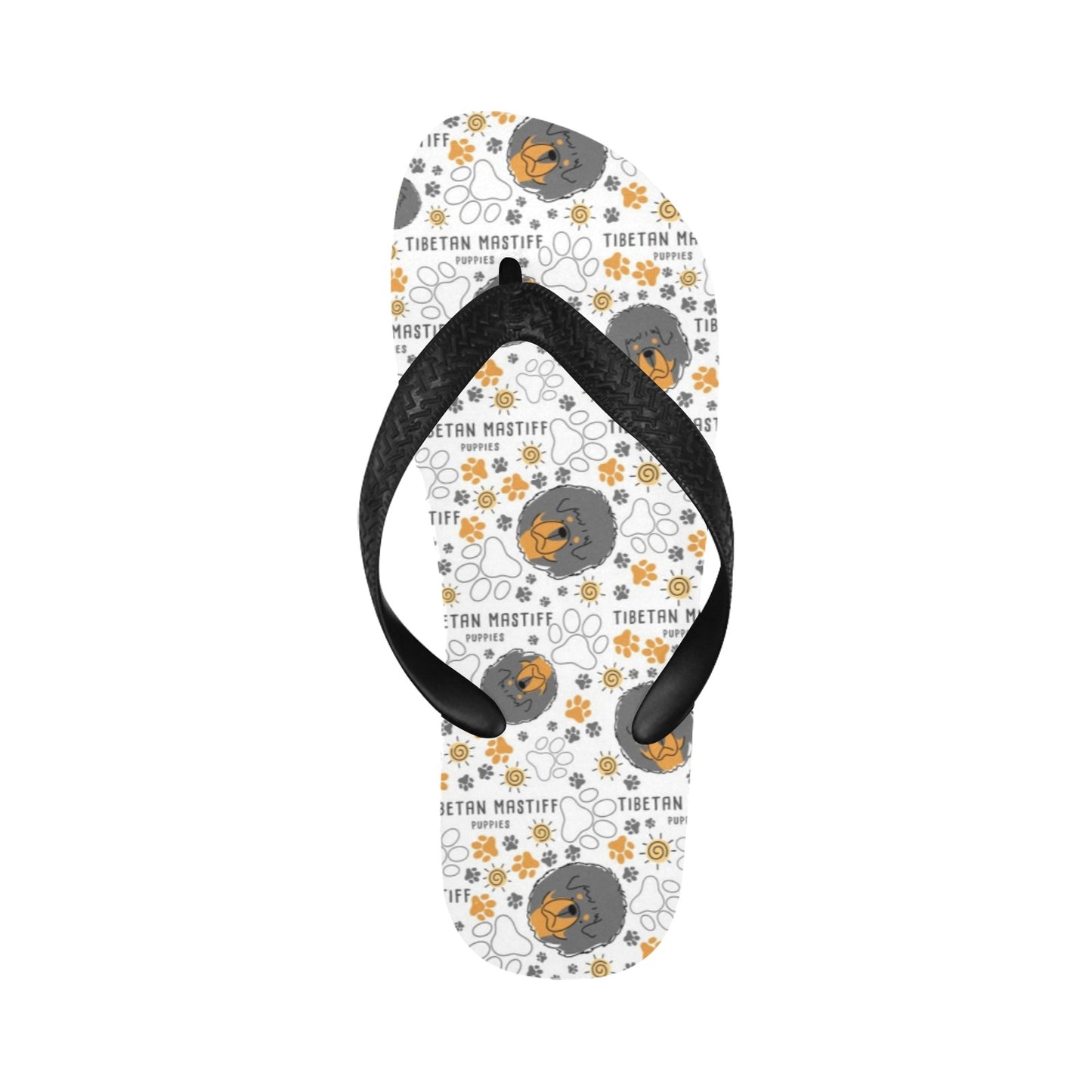 Tibetan Mastiffs Print Design LKS302 Flip Flops