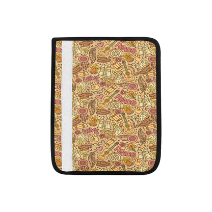 Hippie Print Design LKS305 Car Seat Belt Cover