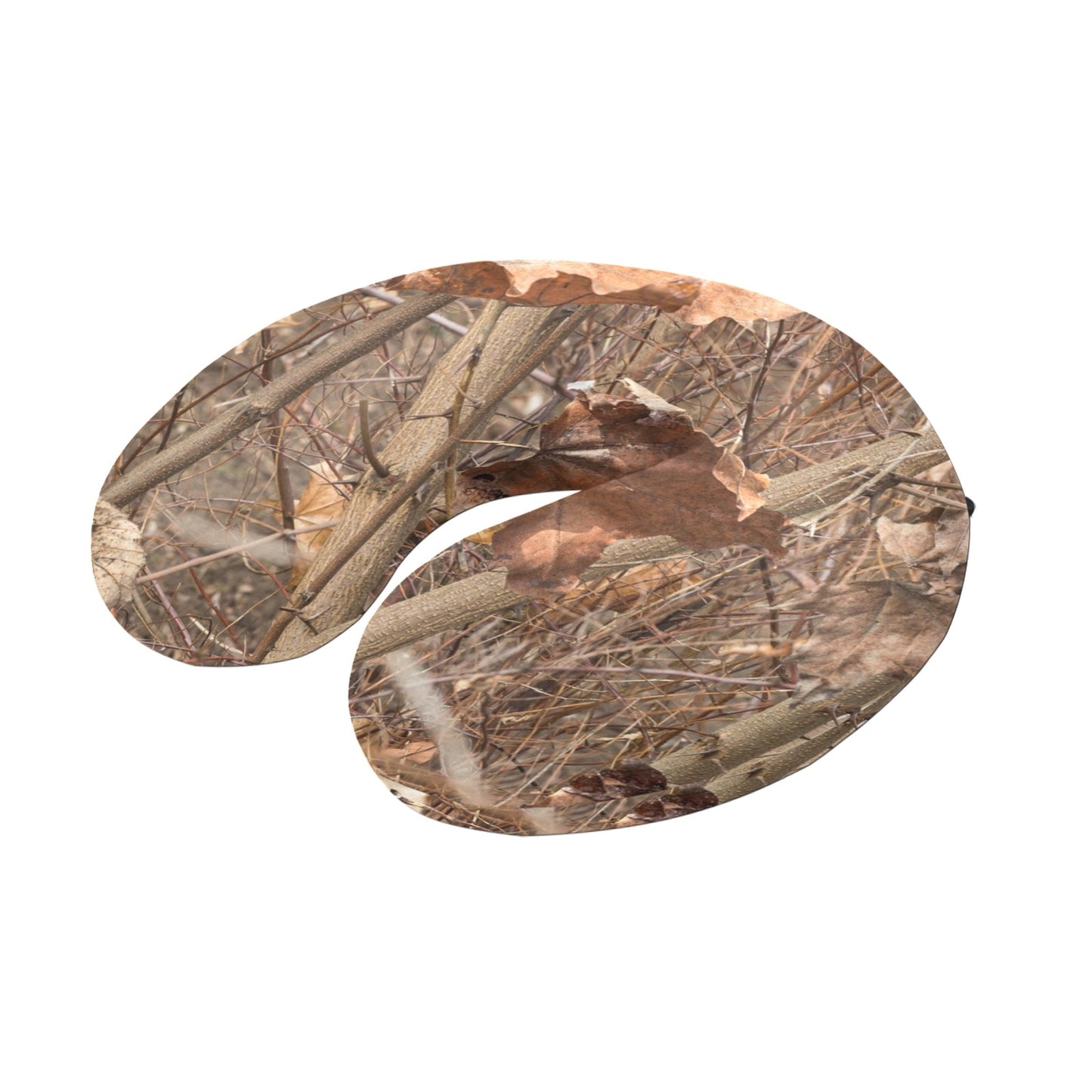 Camo Realistic Tree Forest Autumn Print U-Shaped Travel Neck Pillow