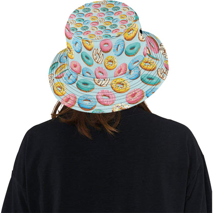 Donut Pattern Print Design DN05 Unisex Bucket Hat