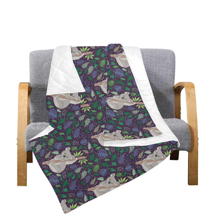 Koala Pattern Print Design 06 Premium Quilt