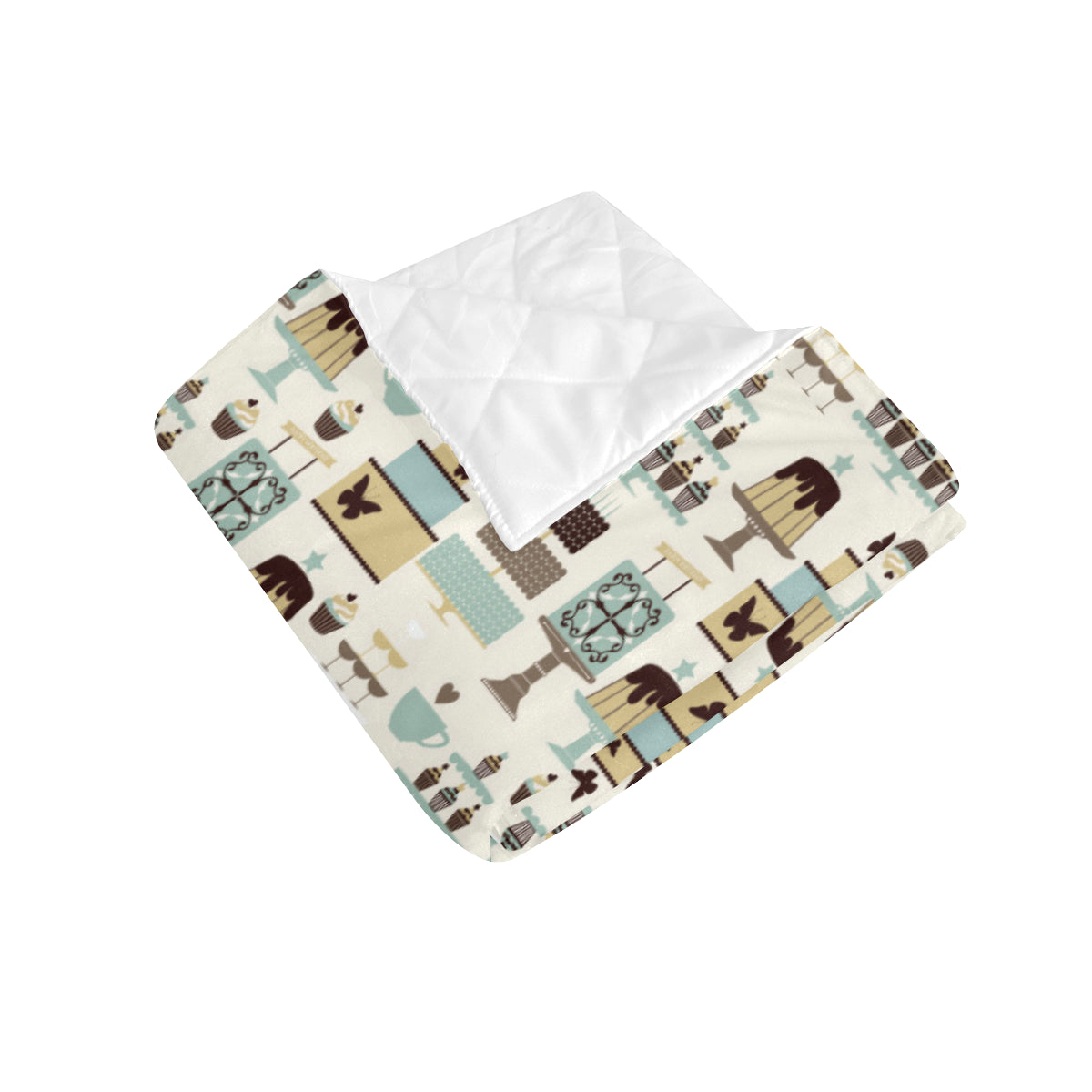 Cake Pattern Print Design 02 Premium Quilt