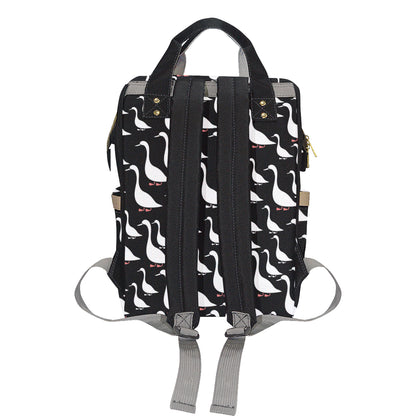 Goose Pattern Print Design 01 Diaper Bag Backpack