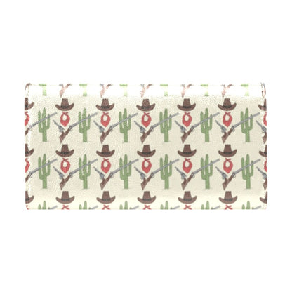 Western Cowboy Print Women's Trifold Wallet