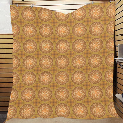 Celtic Pattern Print Design 01 Premium Quilt