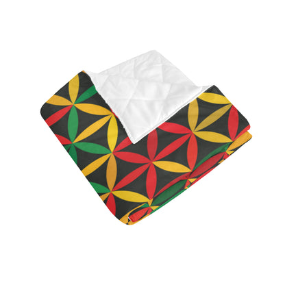 Rasta Pattern Print Design A04 Premium Quilt
