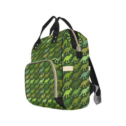 T Rex Pattern Print Design A03 Diaper Bag Backpack
