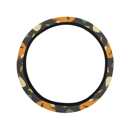 Squirrel Print Design LKS301 Steering Wheel Cover with Elastic Edge