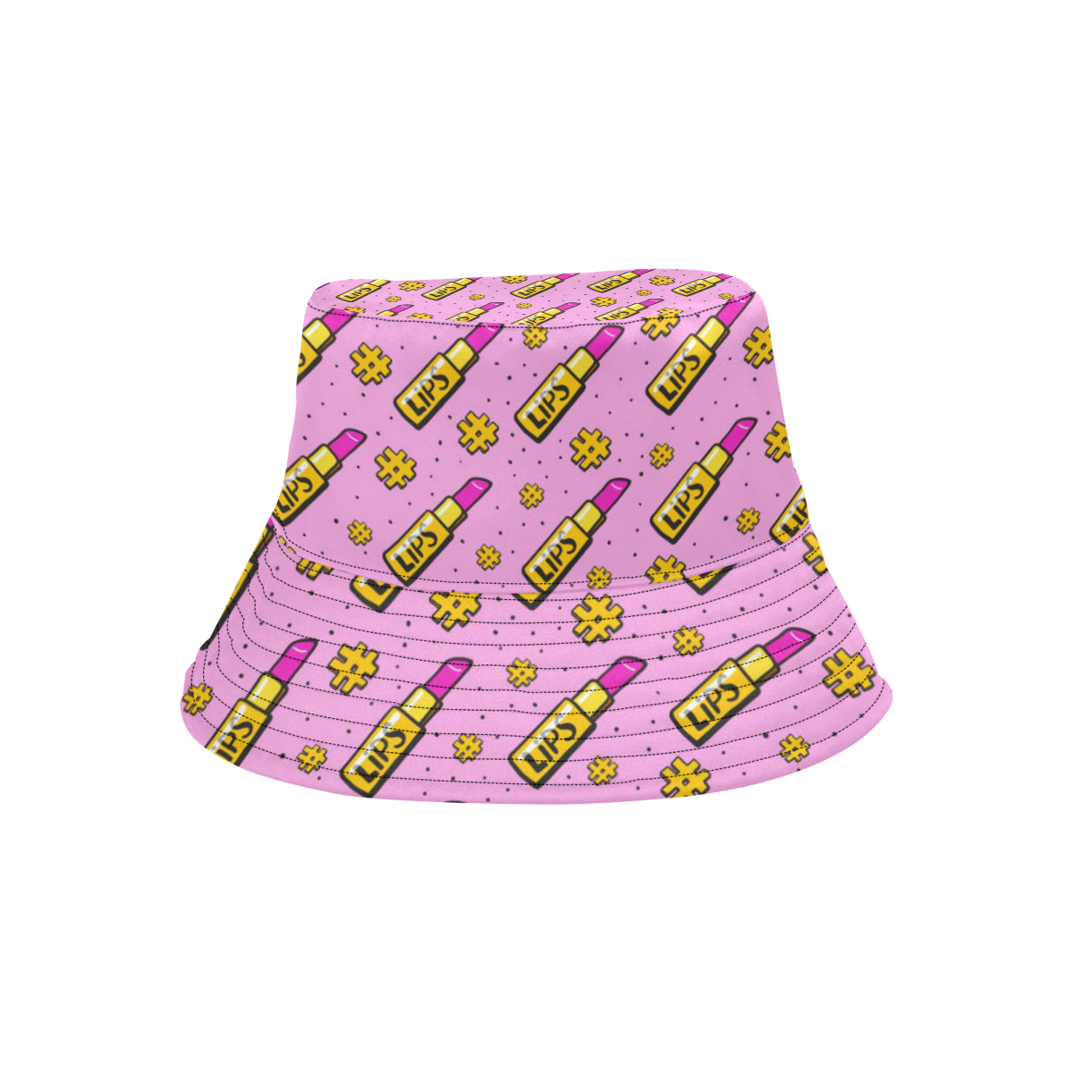 Lipstick Pattern Print Design LT03 Unisex Bucket Hat