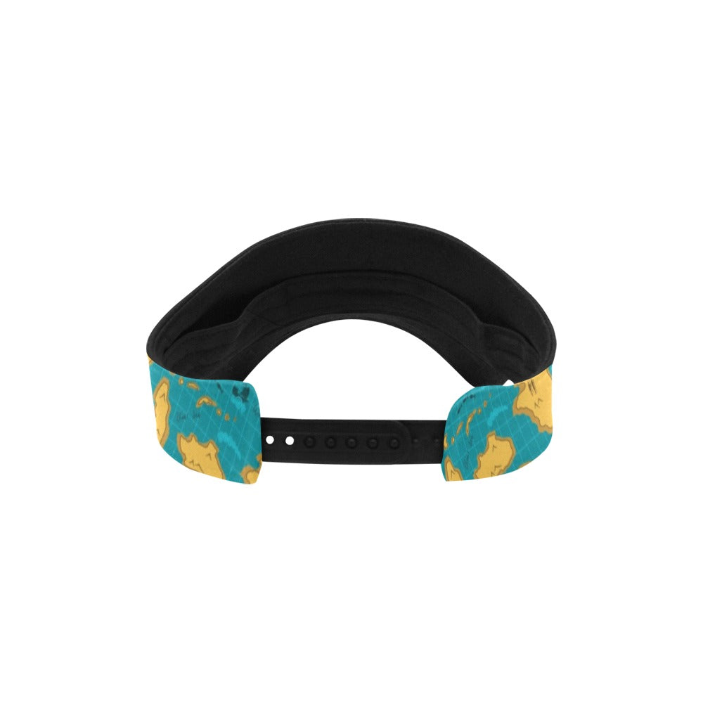 World Map Print Design LKS301 Unisex Sun Visor