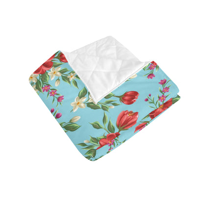 Summer Floral Pattern Print Design SF011 Premium Quilt