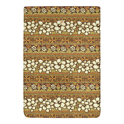 Hawaiian Themed Pattern Print Design H015 Women's Trifold Wallet