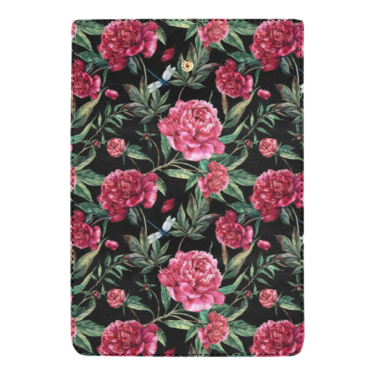 Peony Pattern Print Design PE04 Women's Trifold Wallet