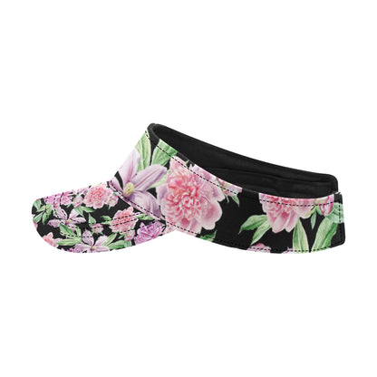 Peony Pattern Print Design PE08 Unisex Sun Visor