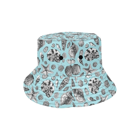Seashell Beach Print Design LKS302 Unisex Bucket Hat