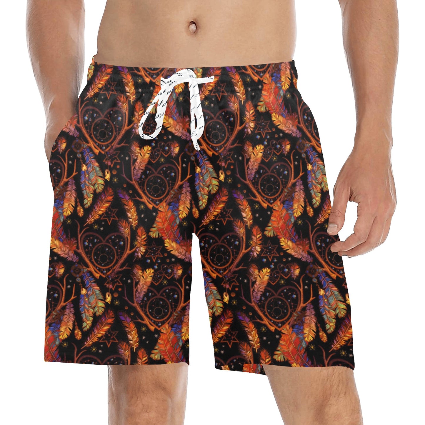 Dream Catcher Native American Design Men's Swim Trunks Beach Shorts