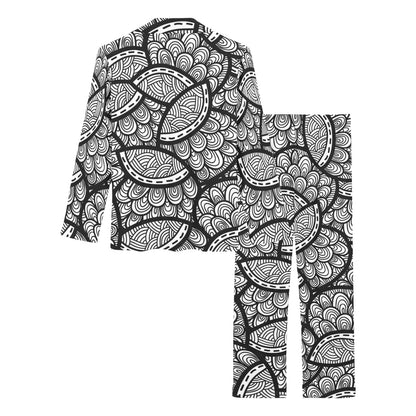 Polynesian Pattern Print Design A01 Women's Long Pajama Set