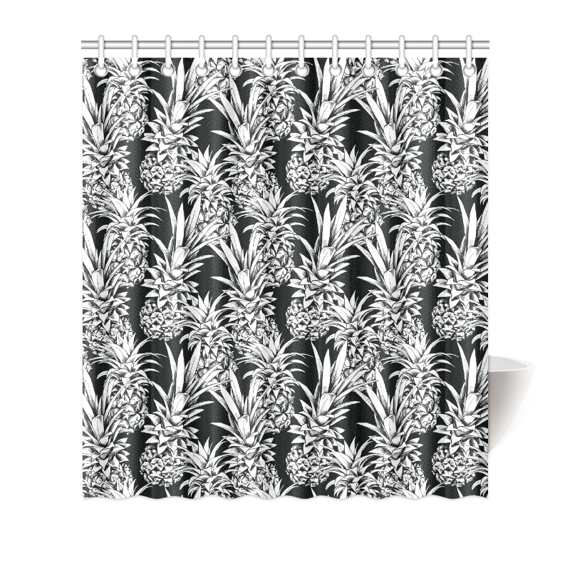 Pineapple Pattern Print Design PP08 Shower Curtain