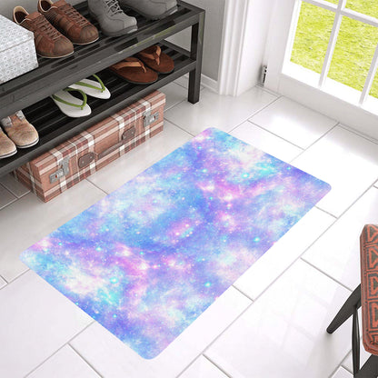 Galaxy Stardust Pastel Color Print Rubber Doormat