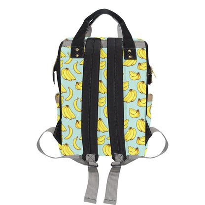 Banana Pattern Print Design BA04 Diaper Bag Backpack