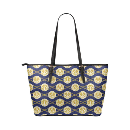 Anchor Luxury Pattern Leather Tote Bag