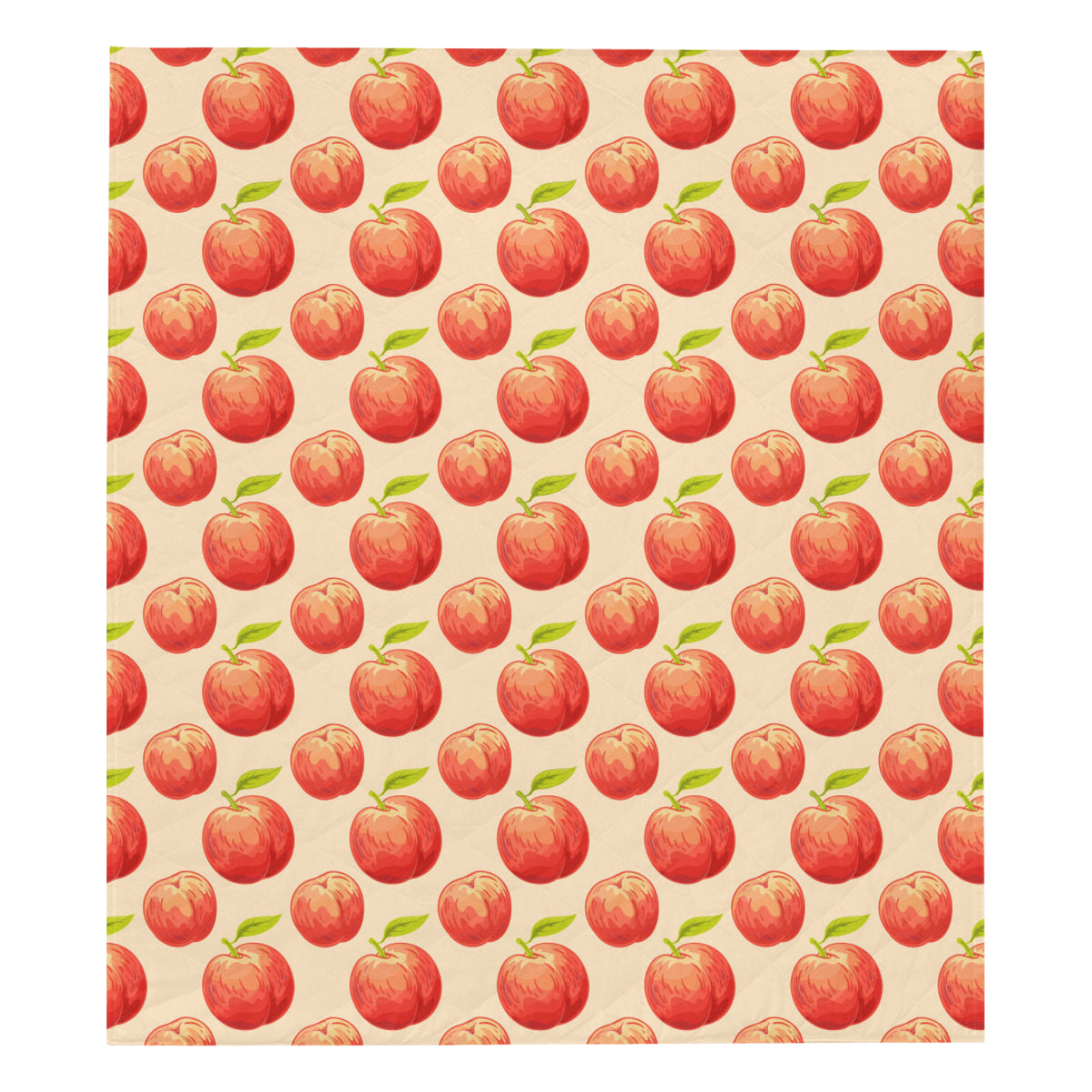 Peach Pattern Print Design A03 Premium Quilt