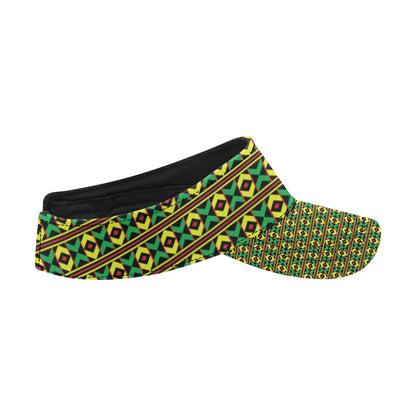 African Geometric Print Pattern Unisex Sun Visor