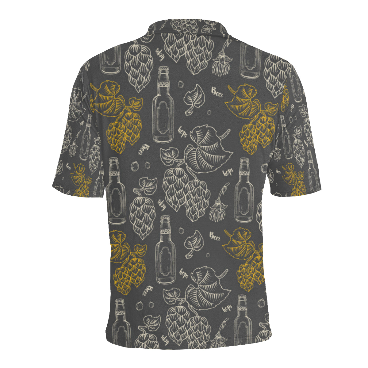 Hope Pattern Print Design 01 Men Polo Shirt