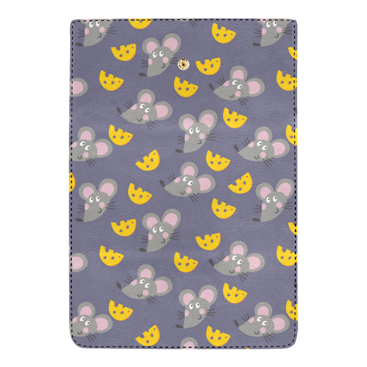 Rat With Cheese Pattern Print Design 01 Women's Trifold Wallet