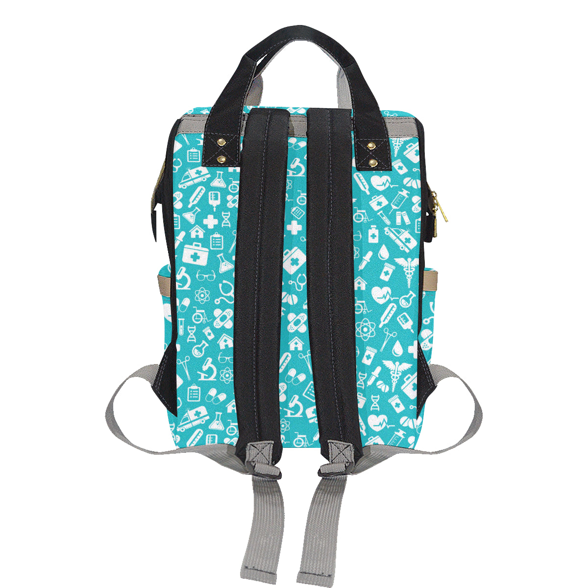 Medical Pattern Print Design 04 Diaper Bag Backpack