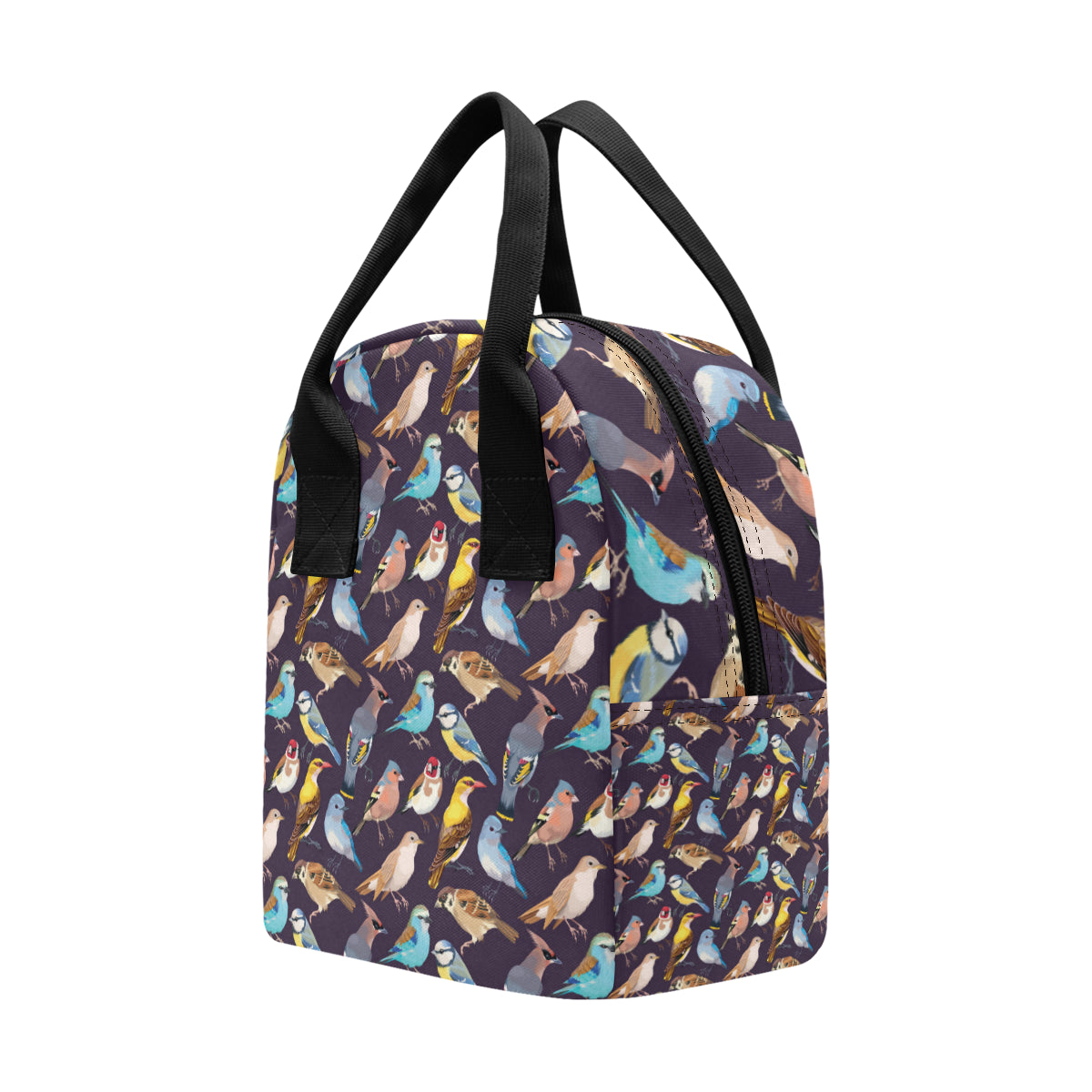 Bird Cute Print Pattern Insulated Lunch Bag