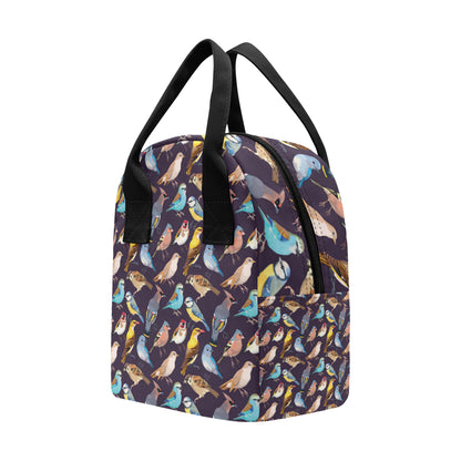 Bird Cute Print Pattern Insulated Lunch Bag
