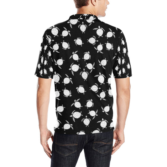 Sea Turtle Print Design LKS303 Men Polo Shirt