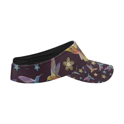 Hummingbird Pattern Print Design 04 Unisex Sun Visor