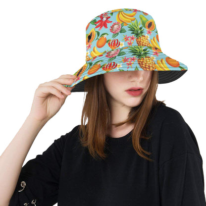 Tropical Fruits Pattern Print Design TF01 Unisex Bucket Hat