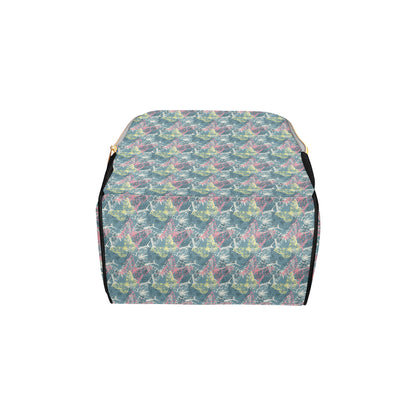 Butterfly Pattern Print Design 01 Diaper Bag Backpack