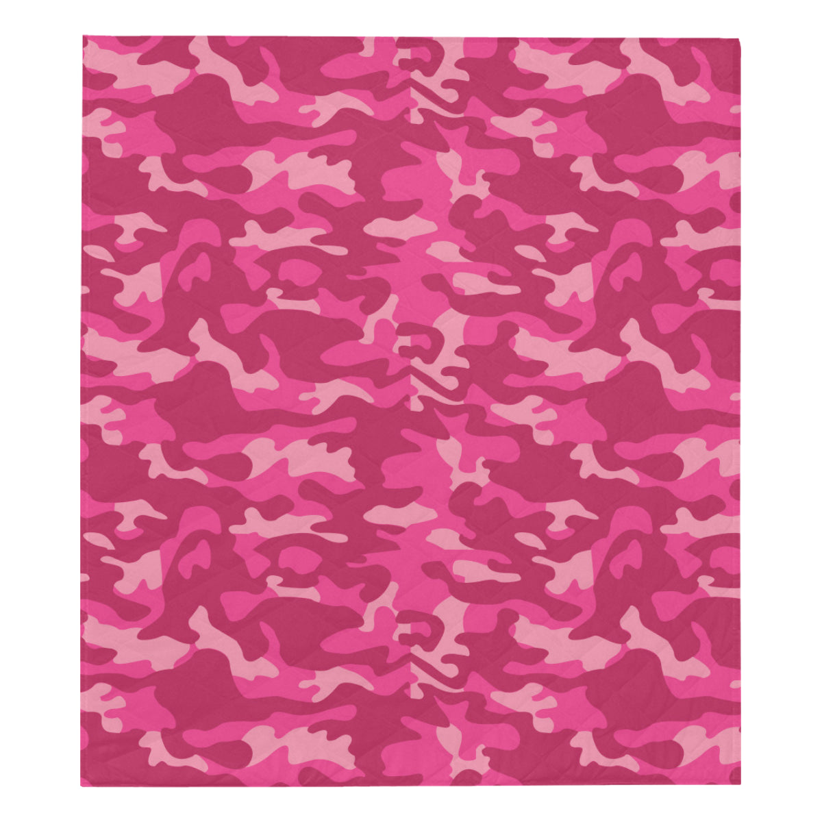Camo Pink Pattern Print Design 01 Premium Quilt