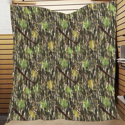 Camouflage Realtree Pattern Print Design 02 Premium Quilt