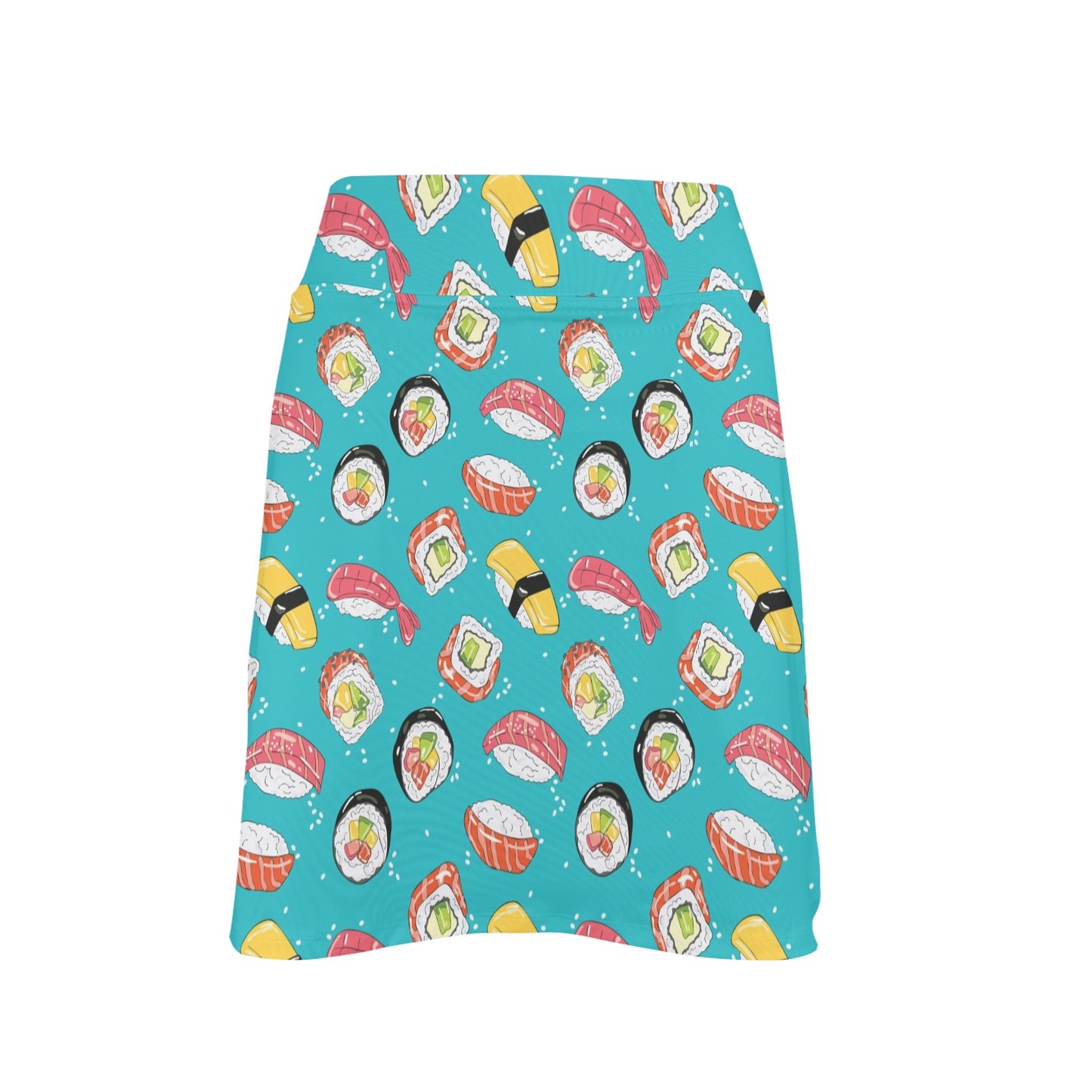 Sushi Print Design LKS305 17" Golf & Pickleball Skort with Pockets