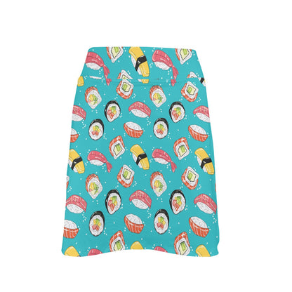 Sushi Print Design LKS305 17" Golf & Pickleball Skort with Pockets