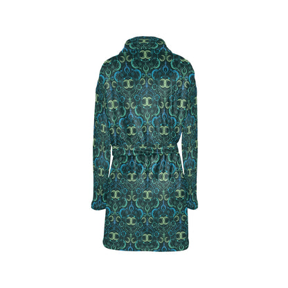 Celestial Pattern Print Design 07 Women's Fleece Robe
