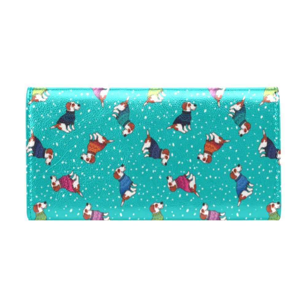Russell Terriers Print Design LKS309 Women's Trifold Wallet