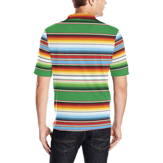 Serape Print Design LKS302 Men Polo Shirt