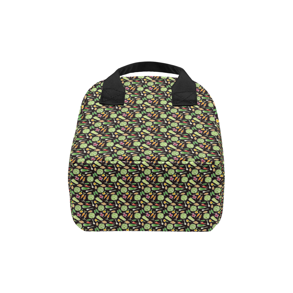 Vegan Draw Themed Design Print Insulated Lunch Bag